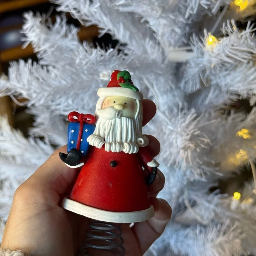 Festive Santa Tree Topper - Red and Blue